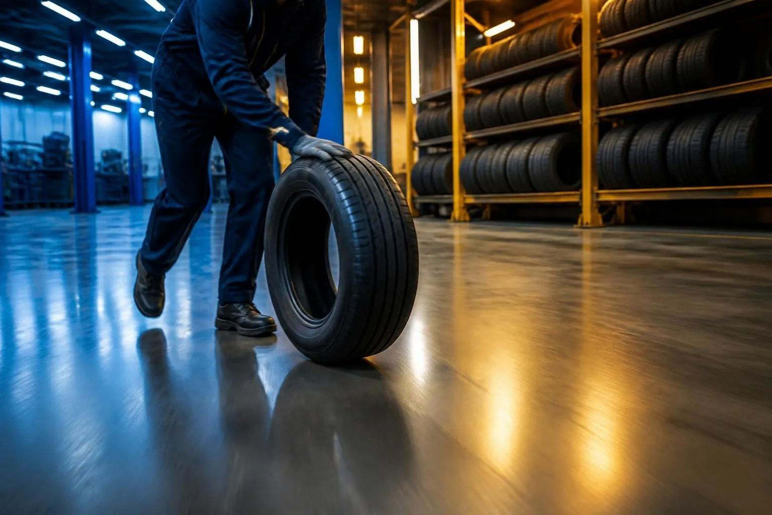 Inside the Turbo Tyres workshop
